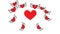 Heart beating romantic Valentine greeting card cartoon animation