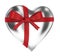 Heart with beautiful ribbon