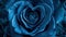 heart blue rose with enchanting realms