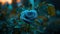 heart blue rose with enchanting realms