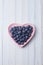 Heart Blueberries Background