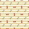 Heart Bone Bow Tie Horizontal Stripes Seamless Pattern