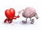 Heart and brain love alms