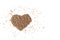 Heart from buckwheat