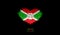 The Heart of Burundi Flag.