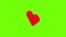 Heart button shirt icon animation