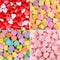 Heart Candy Background Collection. Valentines Day