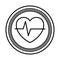 heart cardio medical isolated icon