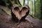 Heart carved on a tree trunk