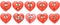 Heart collection. Emoticons. Smiley. Emoji. Love symbol