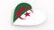 Heart in colors and symbols of Algeria