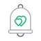 Heart colour line vector  icon