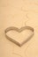 Heart cookie cutter