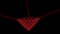 Heart creation lasers neon Synthwave Loop 3d render