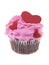 Heart cupcake