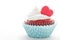 Heart cupcake for Valentine`s Day