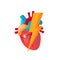 Heart diseases vector concept in flat style