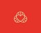 Heart dna vector logotype. Lined love science symbol. Lab social spiral logo design.