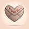 Heart envelope, Valentines day, vector