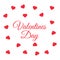 Heart fall vector background. Love and valentine day background