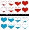 Heart fill animation vector illustration