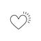 heart find idea symbol icon. Element of Valentine\\\'s Day icon for mobile concept and web apps. Detailed heart find idea symbol ico