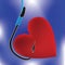 Heart on fishing hook