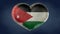 Heart of the flag of Jordan.