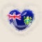 Heart with flag of pitcairn islands