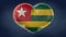 Heart of the flag of Togo.