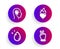 Heart flame, Idea head and Water drop icons set. Victory hand sign. Love fire, Lightbulb, Crystal aqua. Vector