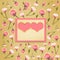 Heart and flowers - scrapbook background