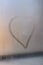 Heart on the fogged glass. Morning outside the window. Love. declaration of love. Background