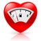 Heart with fuel indicator