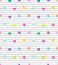 heart full colour stripes vector seamless pattern