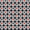 Heart gingham seamless pattern, black , red