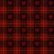 Heart gingham seamless pattern, black , red