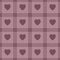 Heart gingham seamless pattern, pink , dark pink