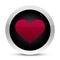 Heart glossy button