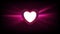 Heart and glowing luminous effect motion design