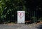 Heart graffiti on the electric box in the street.