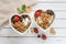 Heart granola. Generate Ai