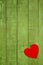 Heart green background