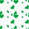 Heart green pattern