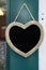 Heart hanging on door shop