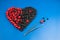 Heart of hawthorn berries And Aronia Prunus-a symbol of health and longevity