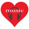 Heart, headphones. I like listening to music.