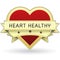 Heart Healthy food and product label or sticker