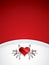 Heart and heartbeat background