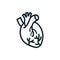 heart, human, , medical,pulse, beat, wave, heartbeat icon